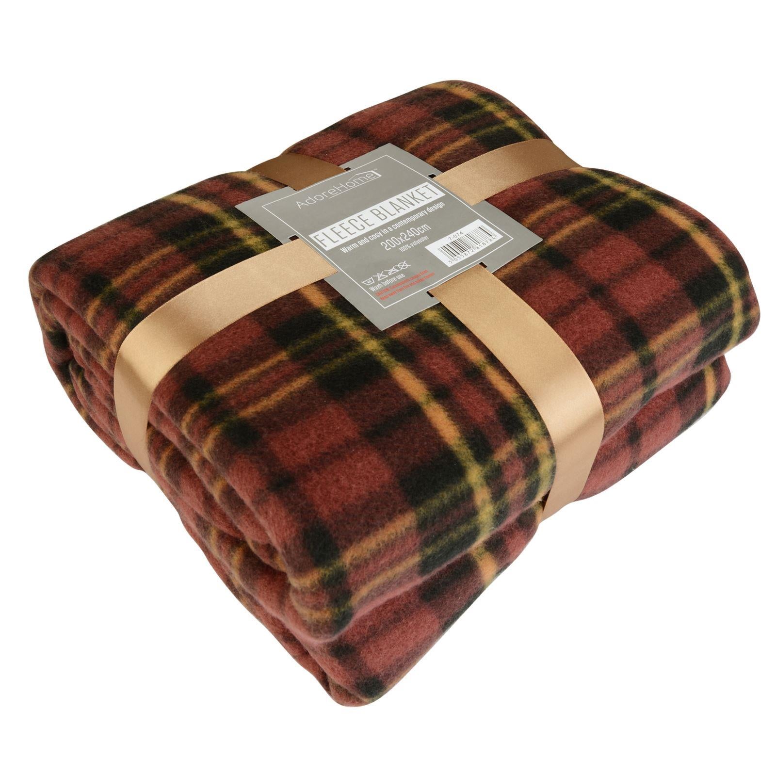 Tartan fleece blanket 2025