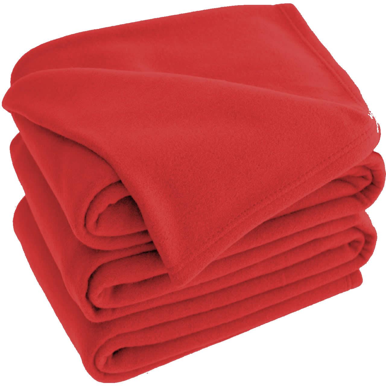 Red Polar Fleece Blanket – Adore Home - Main Image