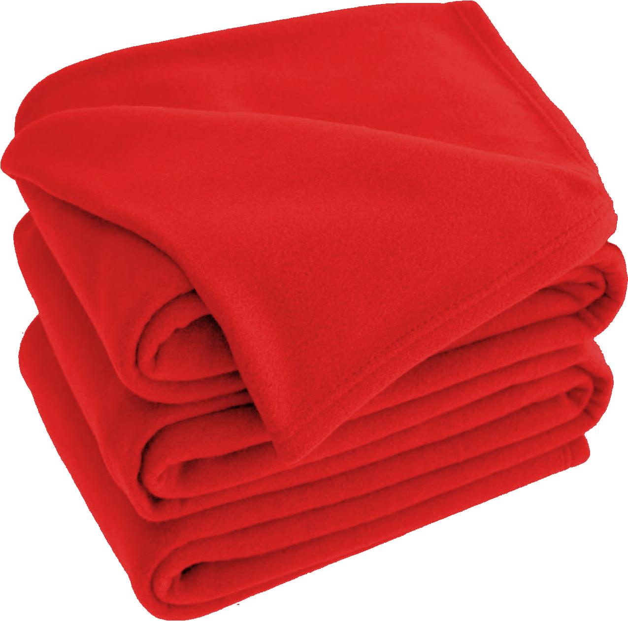 Red Polar Fleece Blanket - Main Image