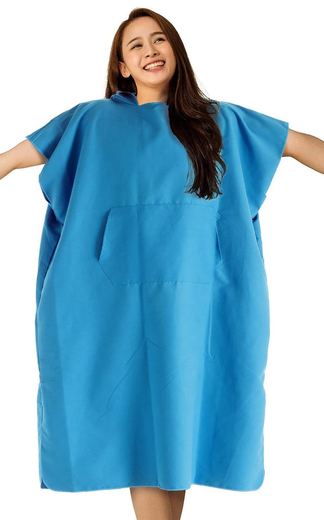 Ladies Aqua Microfibre Changing Robe - Adore Home
