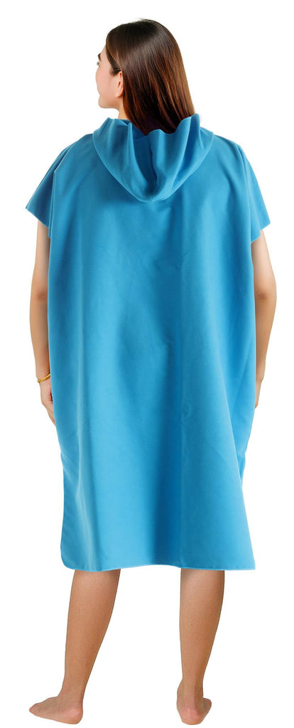 Ladies Aqua Microfibre Changing Robe - Adore Home