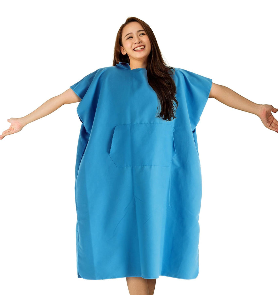Ladies Aqua Microfibre Changing Robe - Adore Home