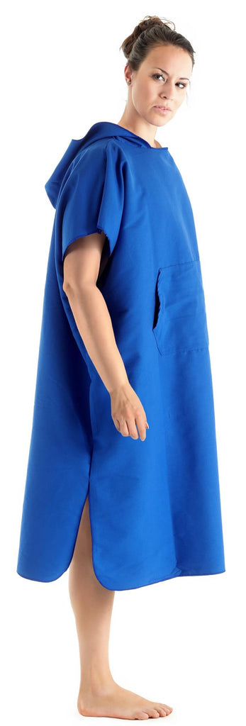 Ladies Royal Blue Microfibre Changing Robe - Adore Home