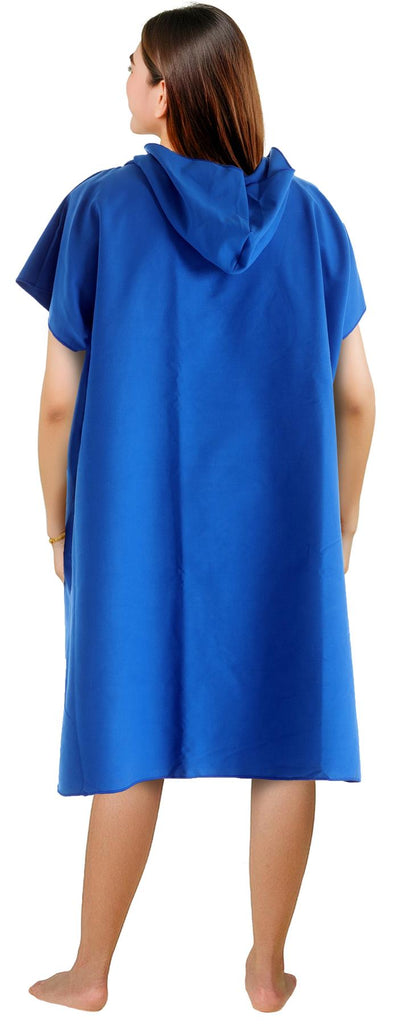 Ladies Royal Blue Microfibre Changing Robe - Adore Home