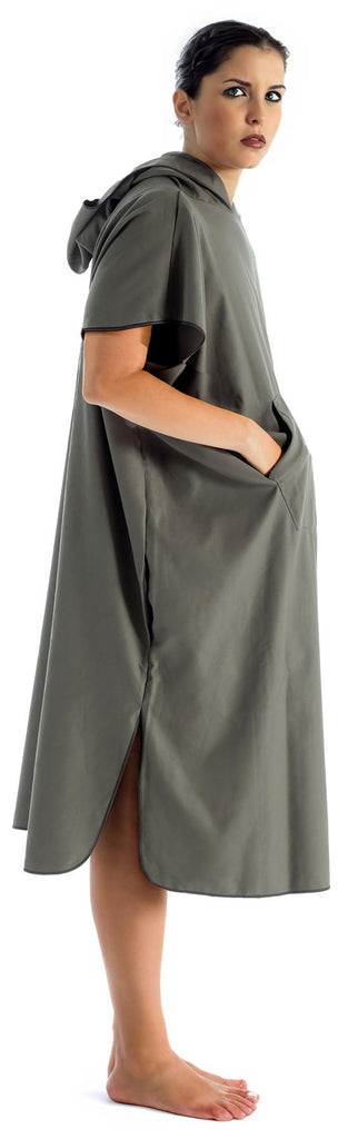 Ladies Slate Microfibre Changing Robe - Adore Home
