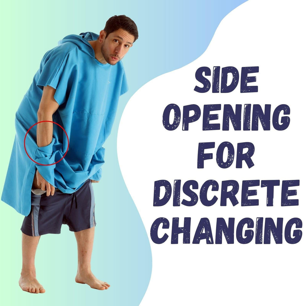 Mens Slate Microfibre Changing Robe - Adore Home
