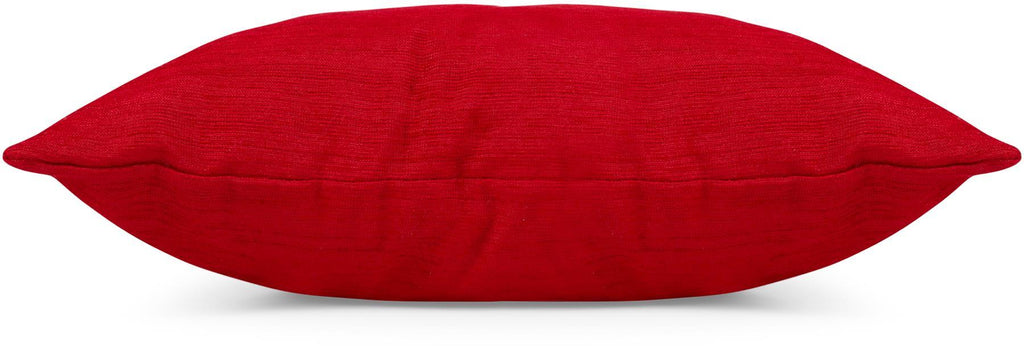 Chenille Cushion Cover, 43 x43cm, Red - Adore Home
